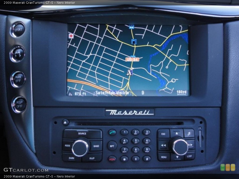 Nero Interior Navigation for the 2009 Maserati GranTurismo GT-S #38558001