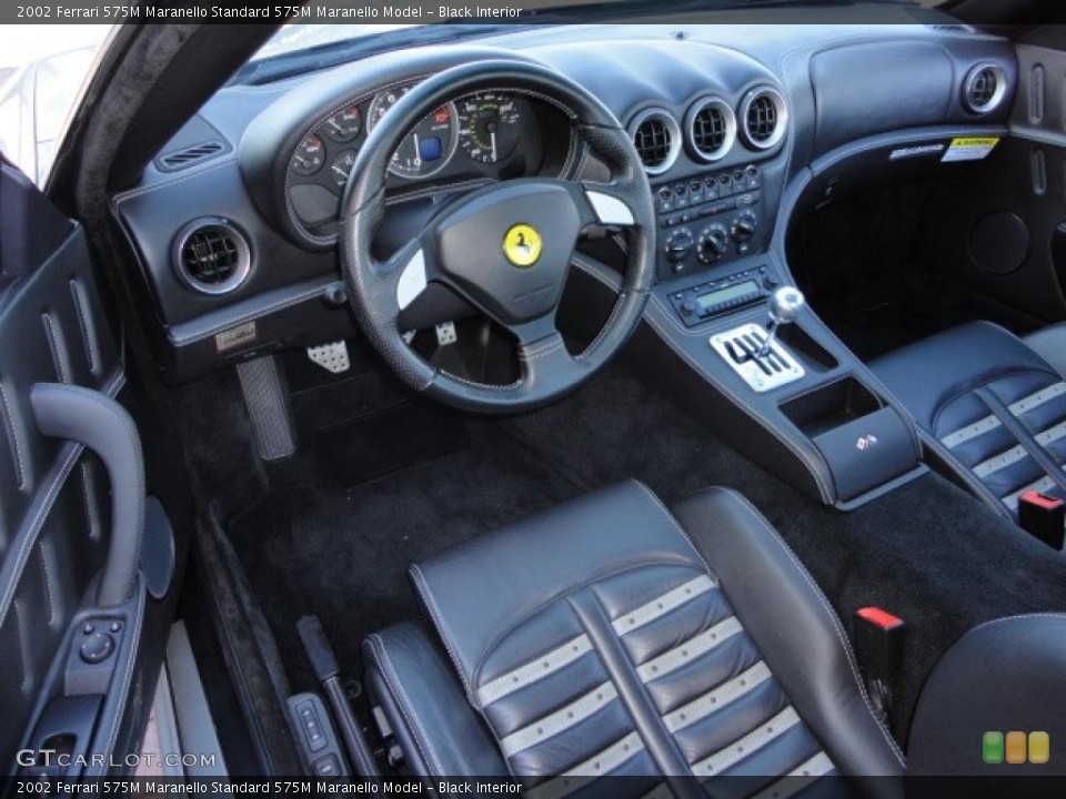 Black 2002 Ferrari 575M Maranello Interiors