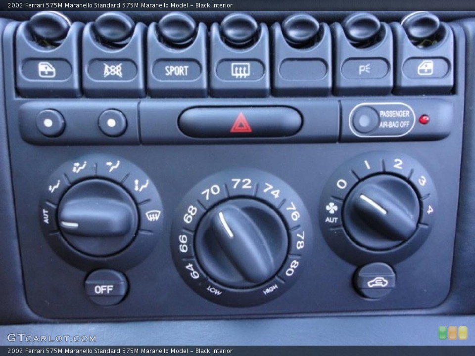 Black Interior Controls for the 2002 Ferrari 575M Maranello  #38558499