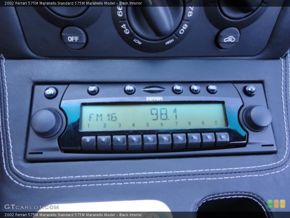 Black Interior Controls for the 2002 Ferrari 575M Maranello  #38558513