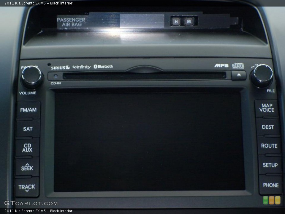 Black Interior Navigation for the 2011 Kia Sorento SX V6 #38559158