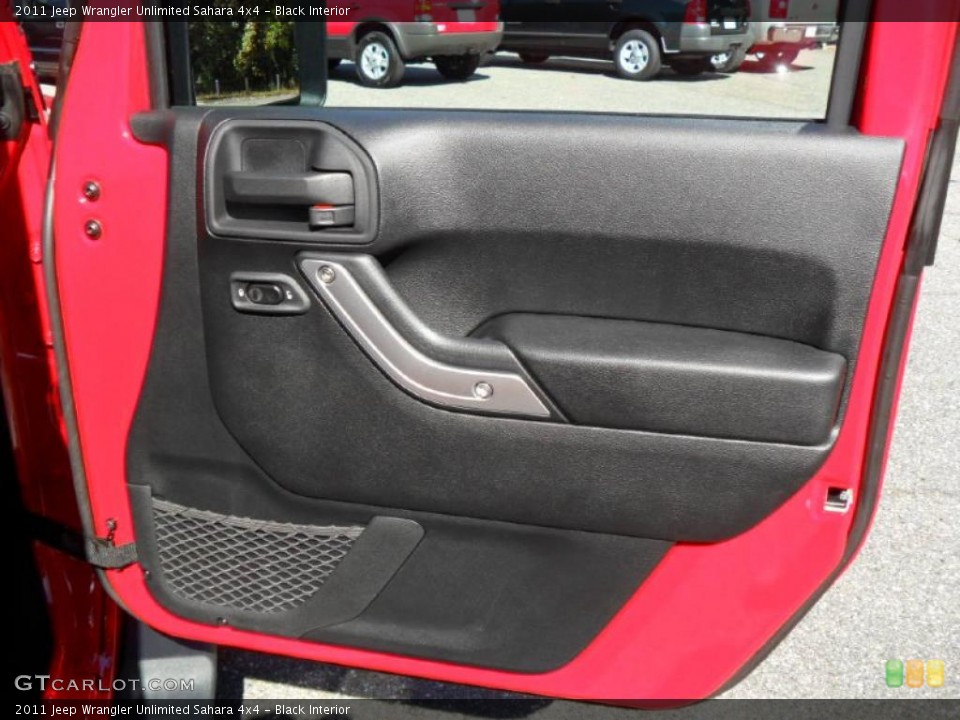 Black Interior Door Panel for the 2011 Jeep Wrangler Unlimited Sahara 4x4 #38561537