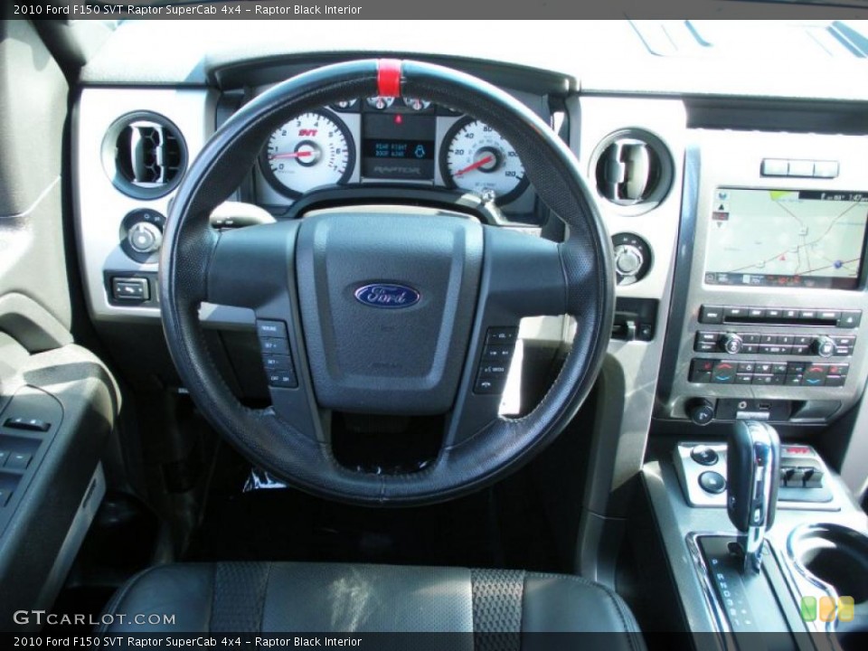 Raptor Black Interior Steering Wheel for the 2010 Ford F150 SVT Raptor SuperCab 4x4 #38561661