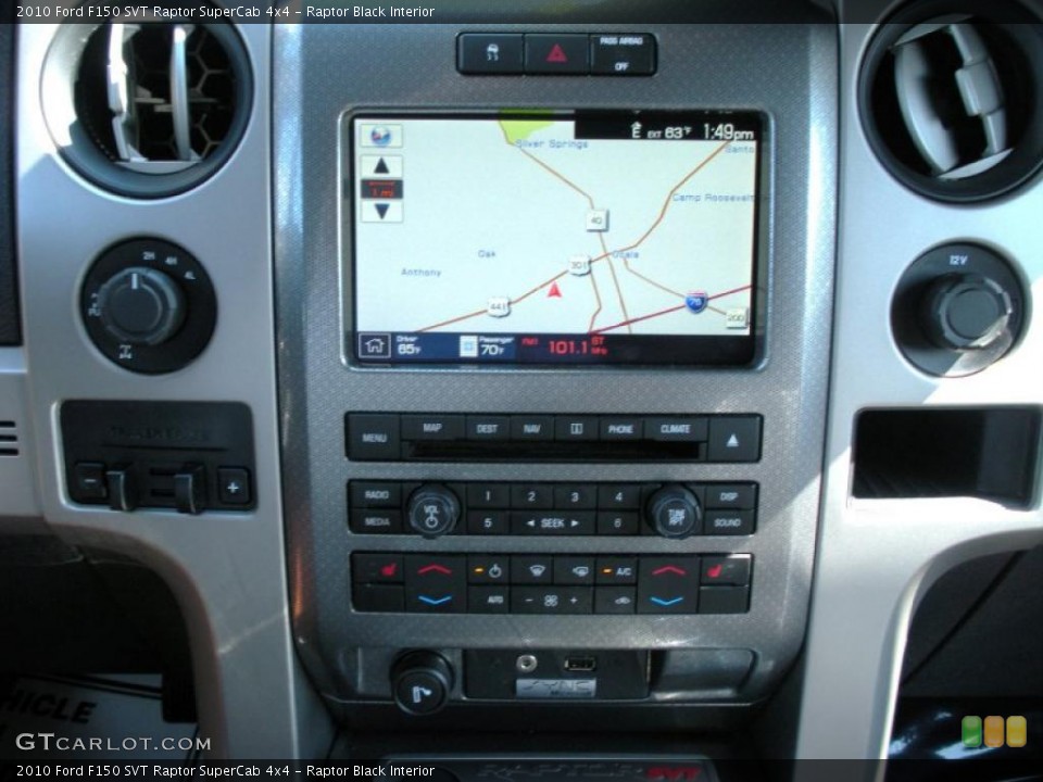 Raptor Black Interior Controls for the 2010 Ford F150 SVT Raptor SuperCab 4x4 #38561713