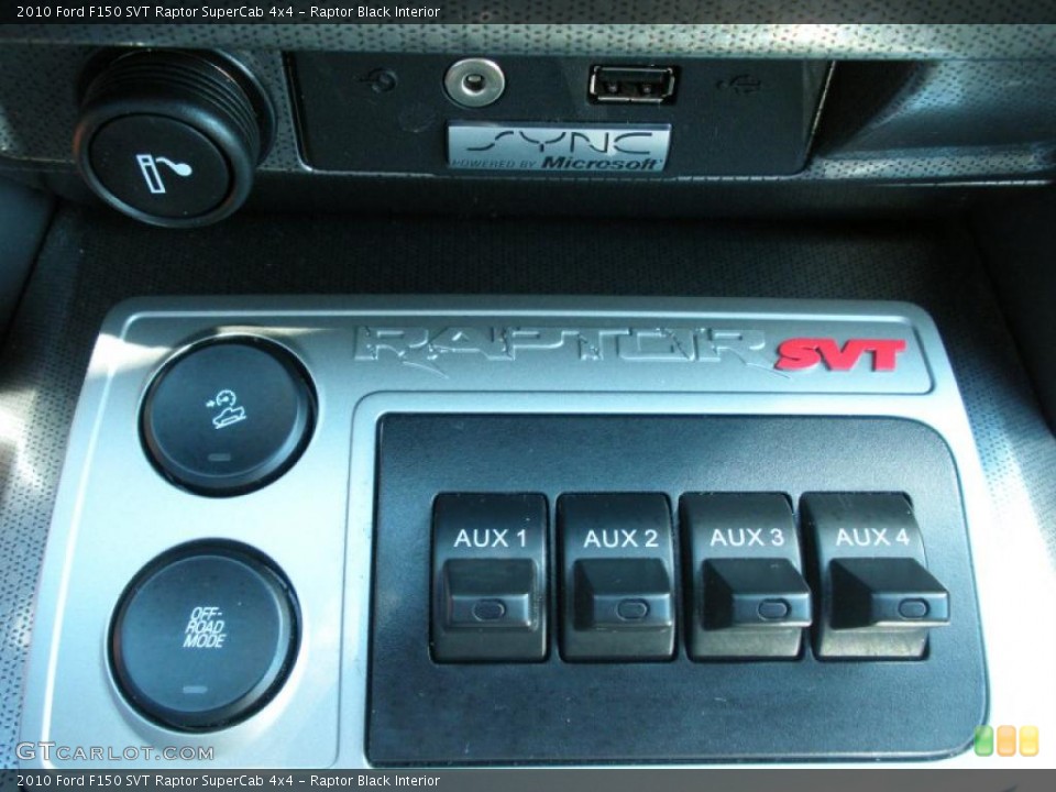 Raptor Black Interior Controls for the 2010 Ford F150 SVT Raptor SuperCab 4x4 #38561729