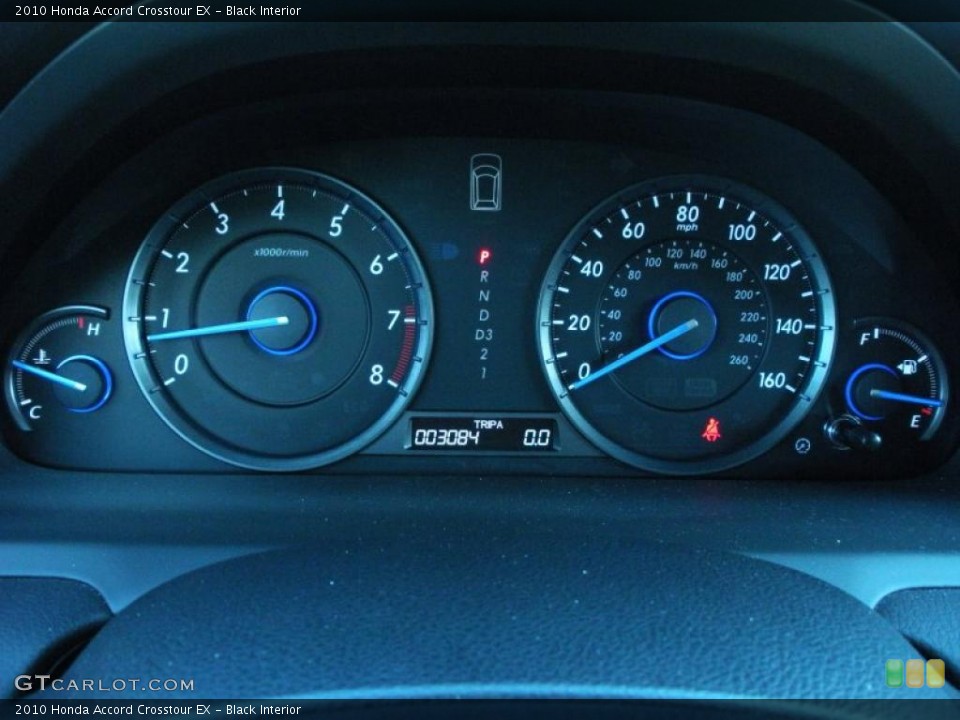 Black Interior Gauges for the 2010 Honda Accord Crosstour EX #38562541