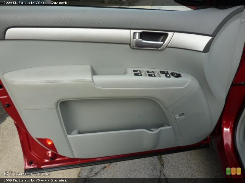 Gray Interior Door Panel for the 2009 Kia Borrego LX V6 4x4 #38566501