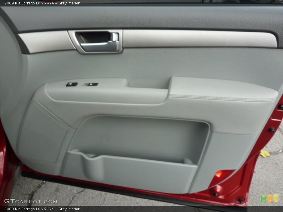 Gray Interior Door Panel for the 2009 Kia Borrego LX V6 4x4 #38566617