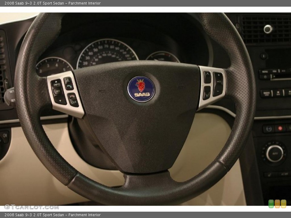 Parchment Interior Steering Wheel for the 2008 Saab 9-3 2.0T Sport Sedan #38567657
