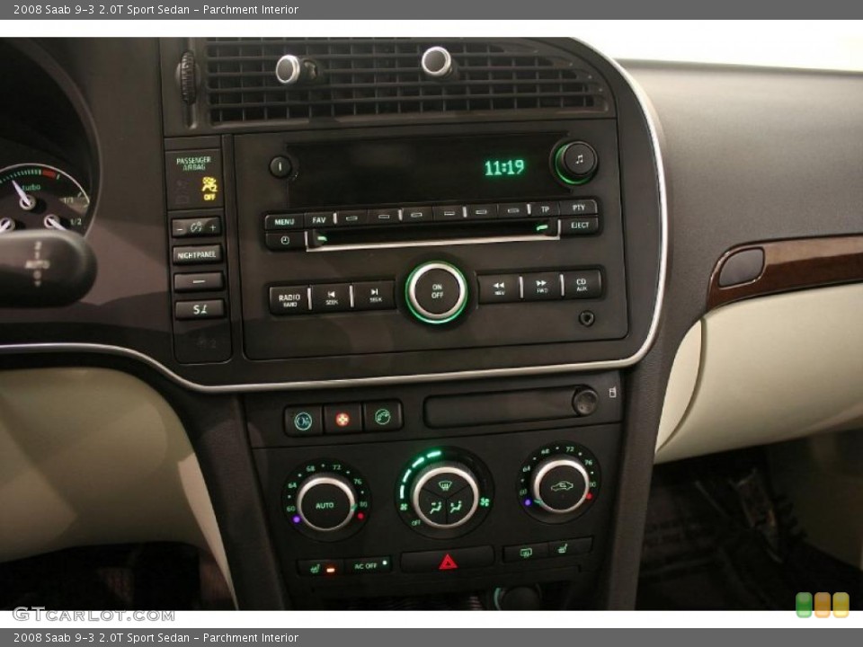 Parchment Interior Controls for the 2008 Saab 9-3 2.0T Sport Sedan #38567689