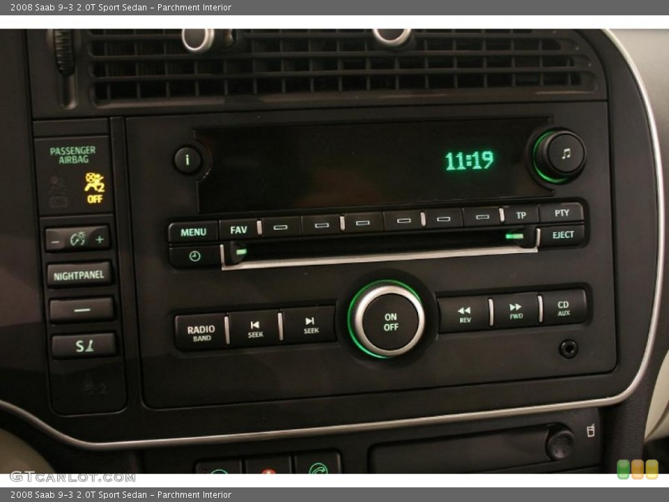 Parchment Interior Controls for the 2008 Saab 9-3 2.0T Sport Sedan #38567705