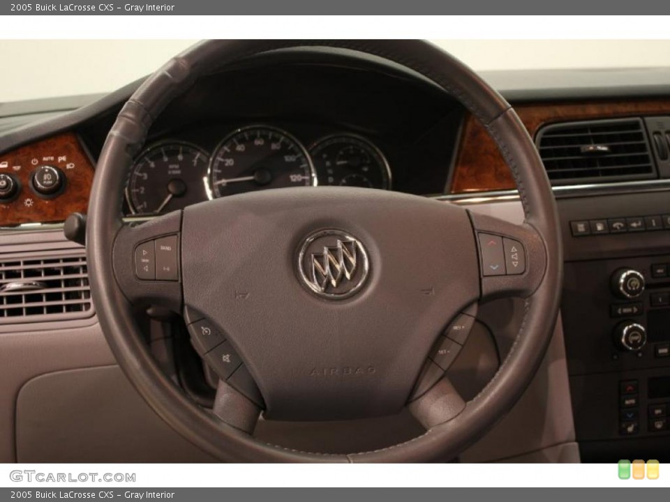 Gray Interior Steering Wheel for the 2005 Buick LaCrosse CXS #38568589
