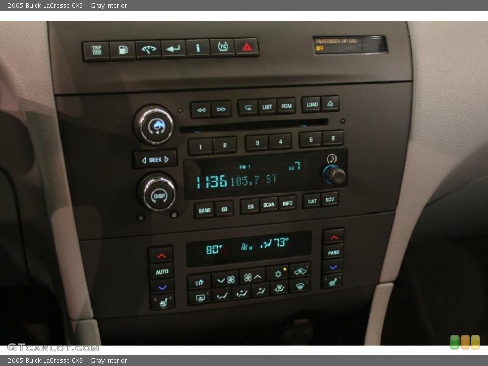 Gray Interior Controls for the 2005 Buick LaCrosse CXS #38568617