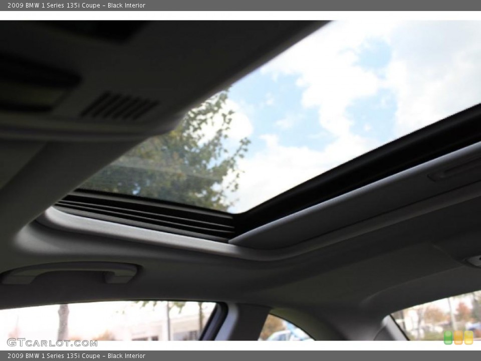 Black Interior Sunroof for the 2009 BMW 1 Series 135i Coupe #38569464