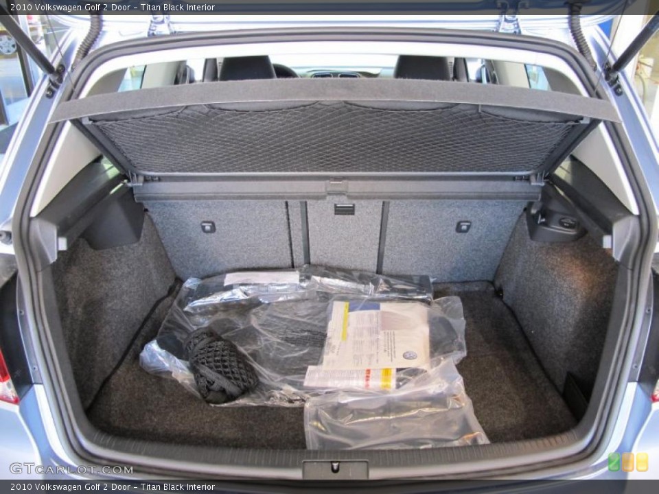 Titan Black Interior Trunk for the 2010 Volkswagen Golf 2 Door #38570476