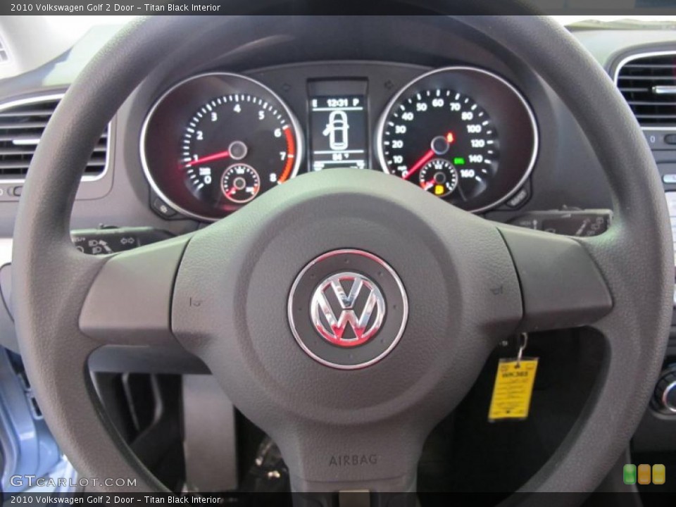 Titan Black Interior Steering Wheel for the 2010 Volkswagen Golf 2 Door #38570588
