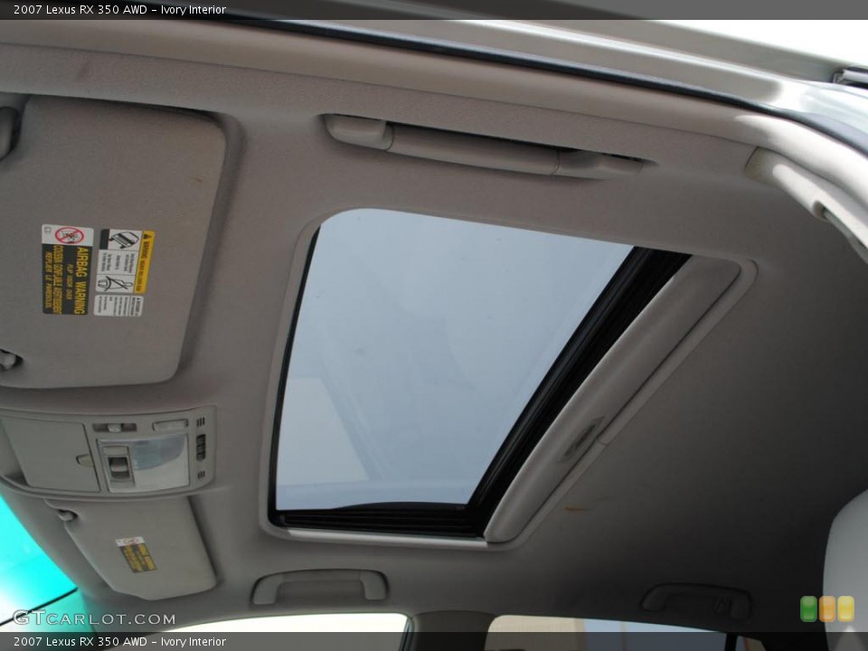 Ivory Interior Sunroof for the 2007 Lexus RX 350 AWD #38571224