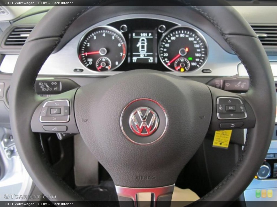 Black Interior Steering Wheel for the 2011 Volkswagen CC Lux #38571480