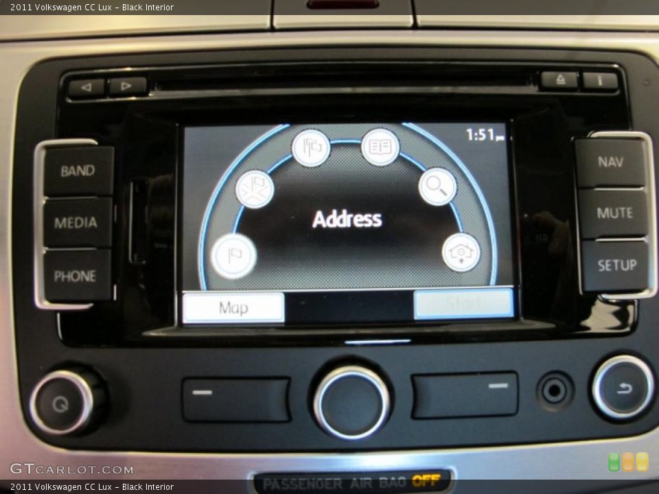 Black Interior Navigation for the 2011 Volkswagen CC Lux #38571496