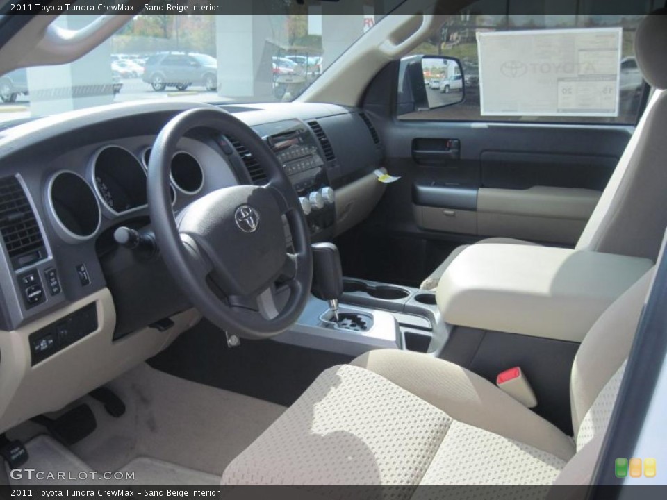 Sand Beige Interior Prime Interior for the 2011 Toyota Tundra CrewMax #38572044