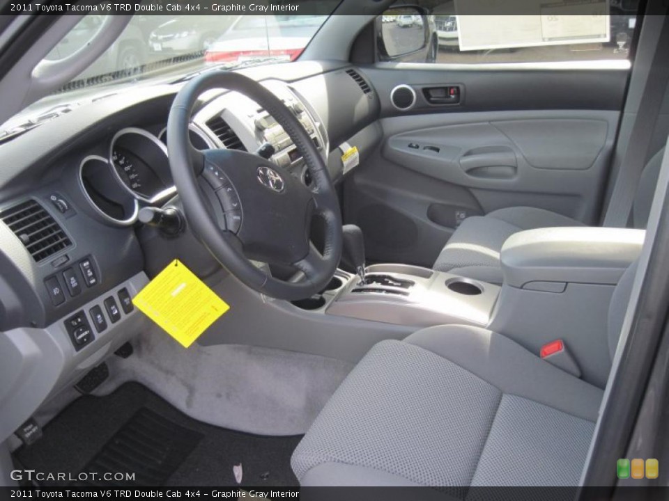 Graphite Gray Interior Prime Interior for the 2011 Toyota Tacoma V6 TRD Double Cab 4x4 #38572272