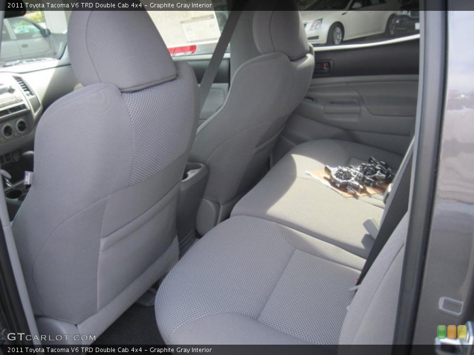 Graphite Gray Interior Photo for the 2011 Toyota Tacoma V6 TRD Double Cab 4x4 #38572288