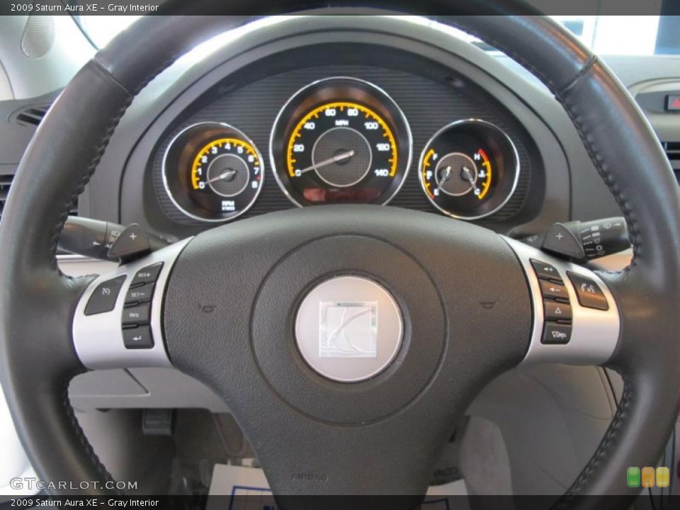 Gray Interior Steering Wheel for the 2009 Saturn Aura XE #38572396