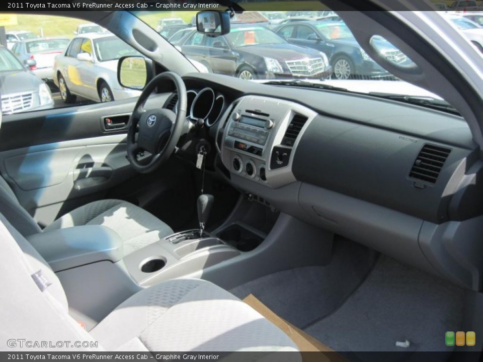 Graphite Gray Interior Photo for the 2011 Toyota Tacoma V6 PreRunner Access Cab #38572560