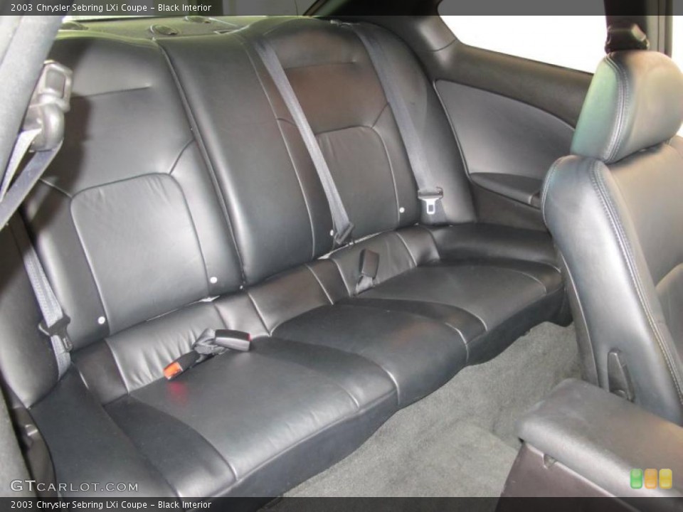 Black Interior Photo for the 2003 Chrysler Sebring LXi Coupe #38572680