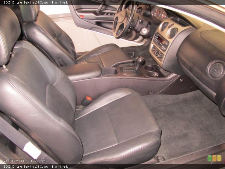Black Interior Photo for the 2003 Chrysler Sebring LXi Coupe #38572709