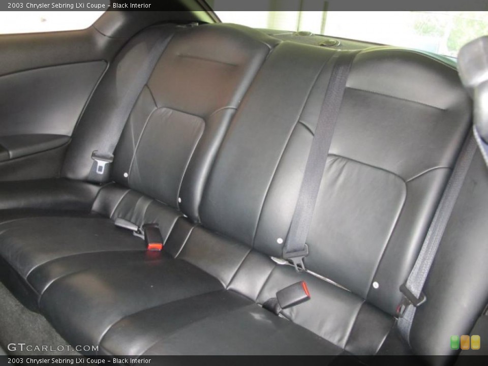 Black Interior Photo for the 2003 Chrysler Sebring LXi Coupe #38572728