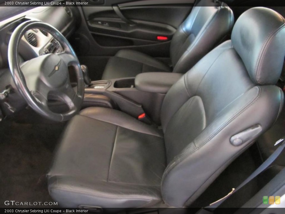 Black Interior Photo for the 2003 Chrysler Sebring LXi Coupe #38572760