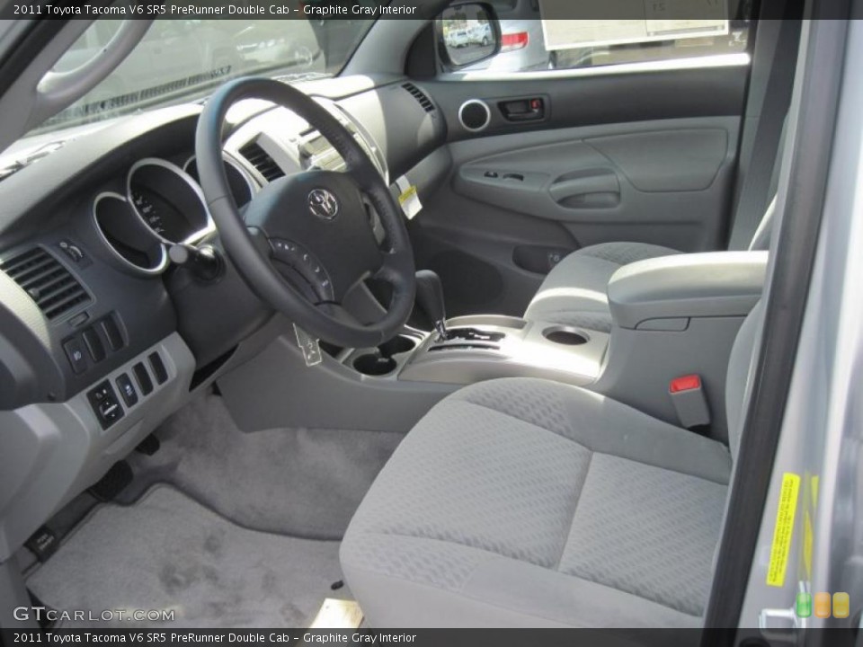 Graphite Gray Interior Prime Interior for the 2011 Toyota Tacoma V6 SR5 PreRunner Double Cab #38572864