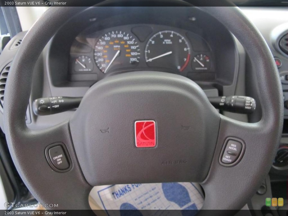 Gray Interior Steering Wheel for the 2003 Saturn VUE V6 #38573136