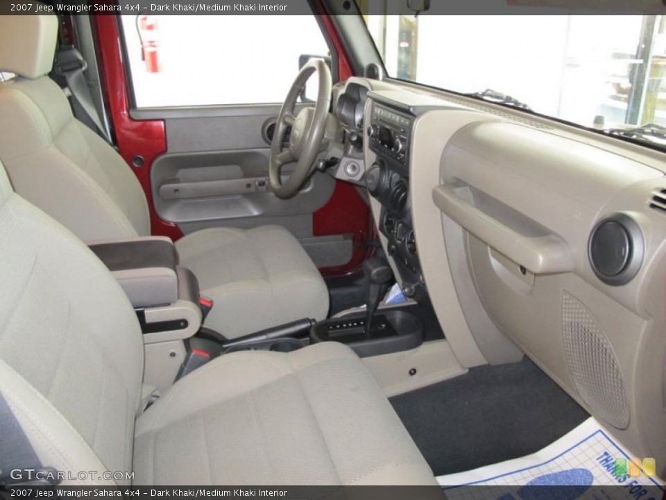Dark Khaki/Medium Khaki Interior Photo for the 2007 Jeep Wrangler Sahara 4x4 #38573732