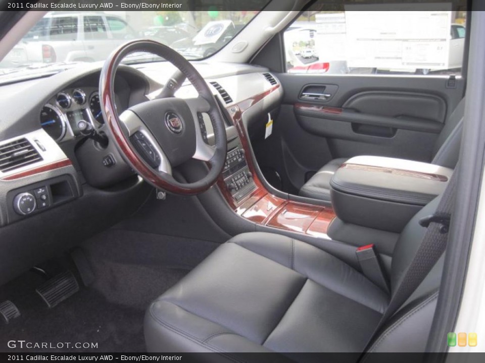 Ebony/Ebony Interior Prime Interior for the 2011 Cadillac Escalade Luxury AWD #38573744
