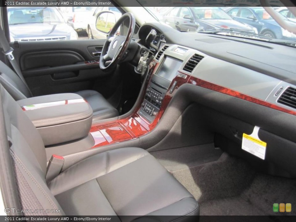 Ebony/Ebony Interior Dashboard for the 2011 Cadillac Escalade Luxury AWD #38573840