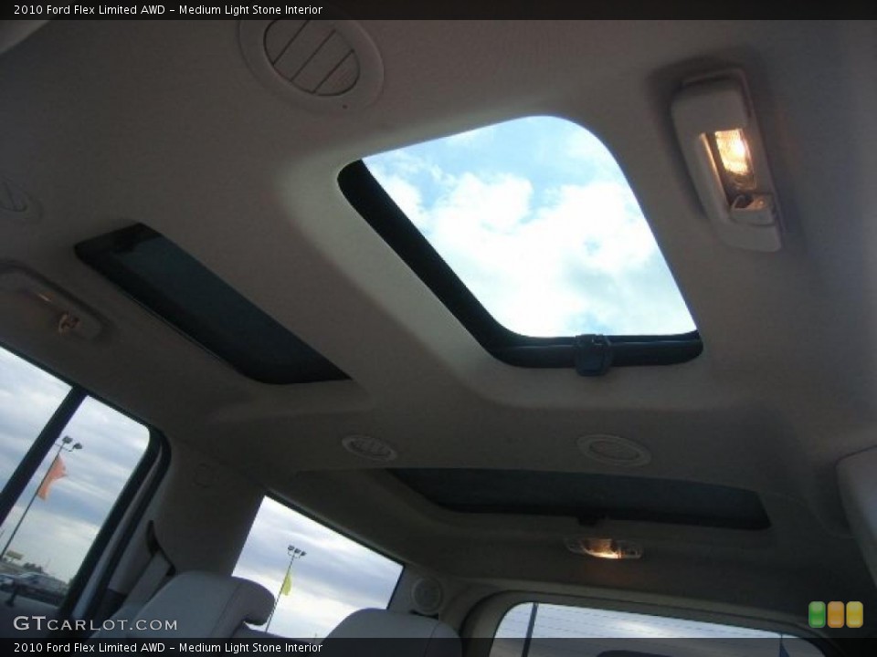Medium Light Stone Interior Sunroof for the 2010 Ford Flex Limited AWD #38574084
