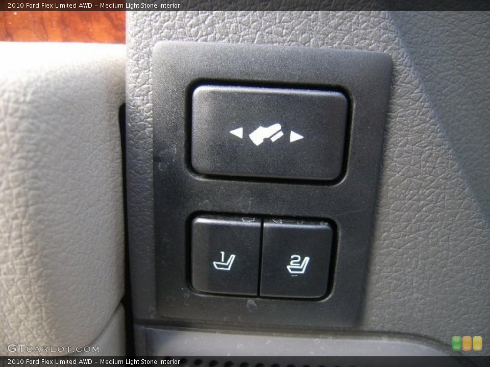 Medium Light Stone Interior Controls for the 2010 Ford Flex Limited AWD #38574204