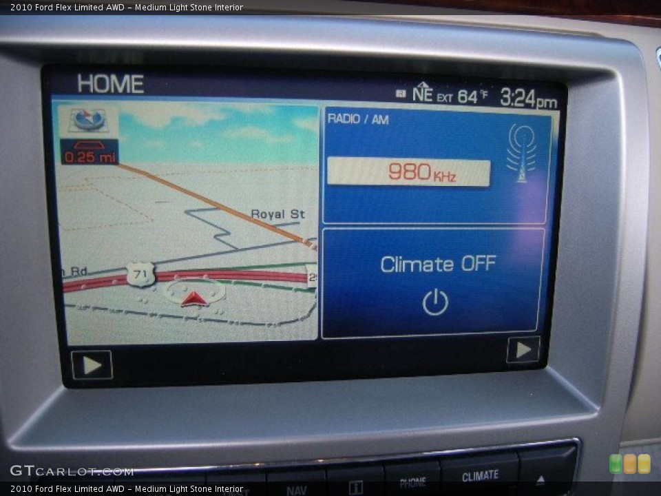Medium Light Stone Interior Navigation for the 2010 Ford Flex Limited AWD #38574348