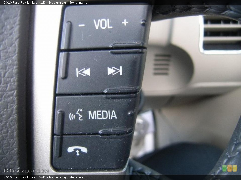 Medium Light Stone Interior Controls for the 2010 Ford Flex Limited AWD #38574376