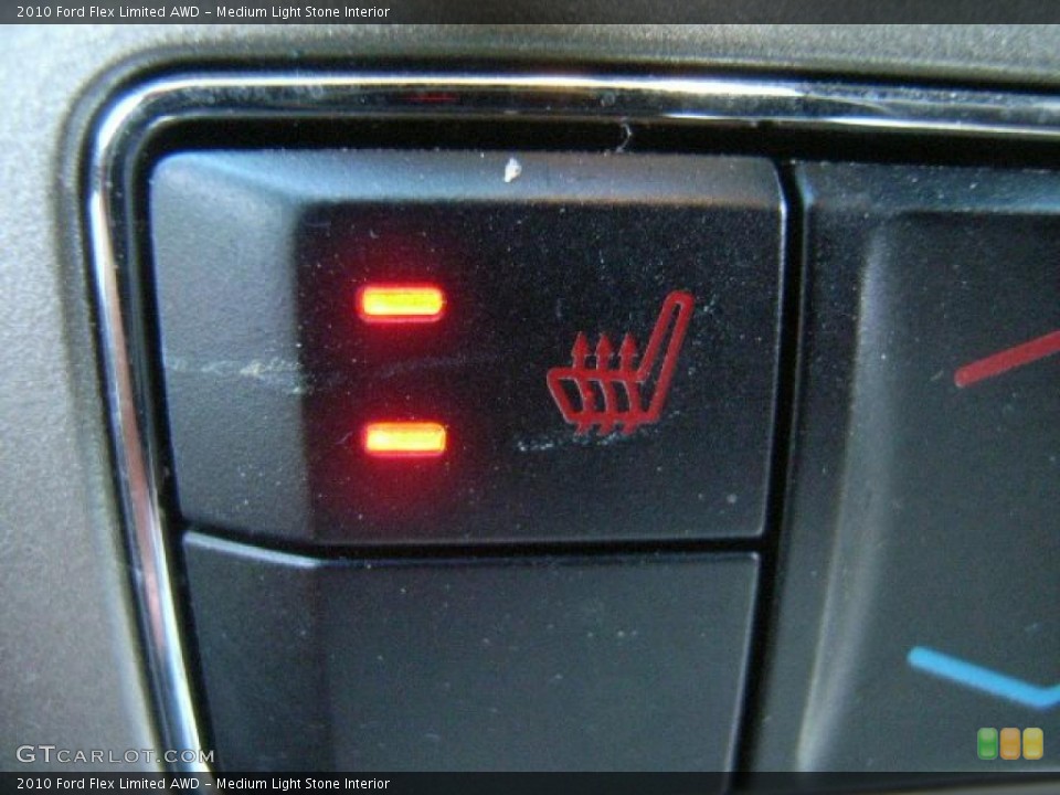 Medium Light Stone Interior Controls for the 2010 Ford Flex Limited AWD #38574452