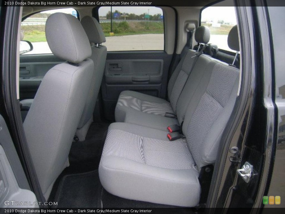 Dark Slate Gray/Medium Slate Gray Interior Photo for the 2010 Dodge Dakota Big Horn Crew Cab #38574844