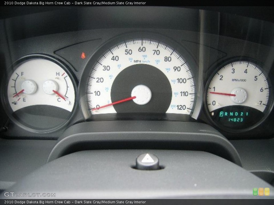 Dark Slate Gray/Medium Slate Gray Interior Gauges for the 2010 Dodge Dakota Big Horn Crew Cab #38575028