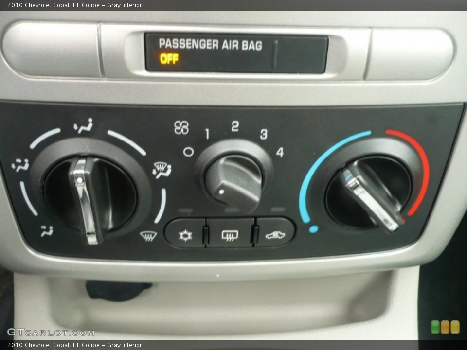 Gray Interior Controls for the 2010 Chevrolet Cobalt LT Coupe #38575672