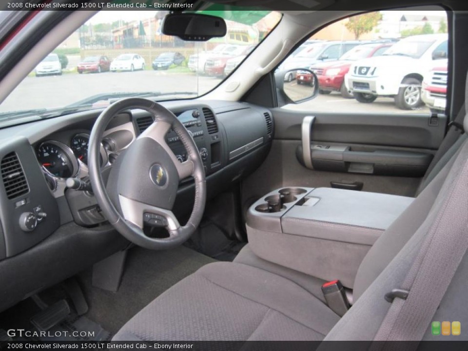 Ebony Interior Prime Interior for the 2008 Chevrolet Silverado 1500 LT Extended Cab #38577468