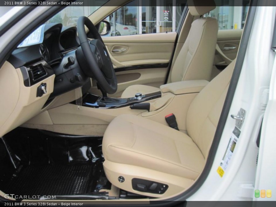 Beige Interior Prime Interior for the 2011 BMW 3 Series 328i Sedan #38578464