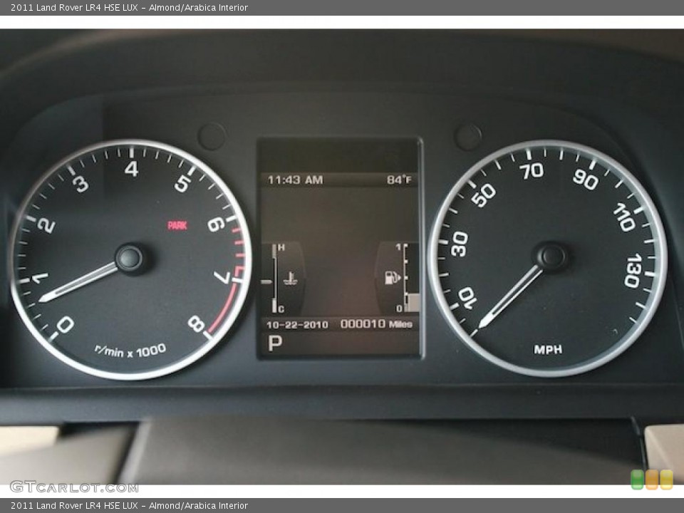 Almond/Arabica Interior Gauges for the 2011 Land Rover LR4 HSE LUX #38578560