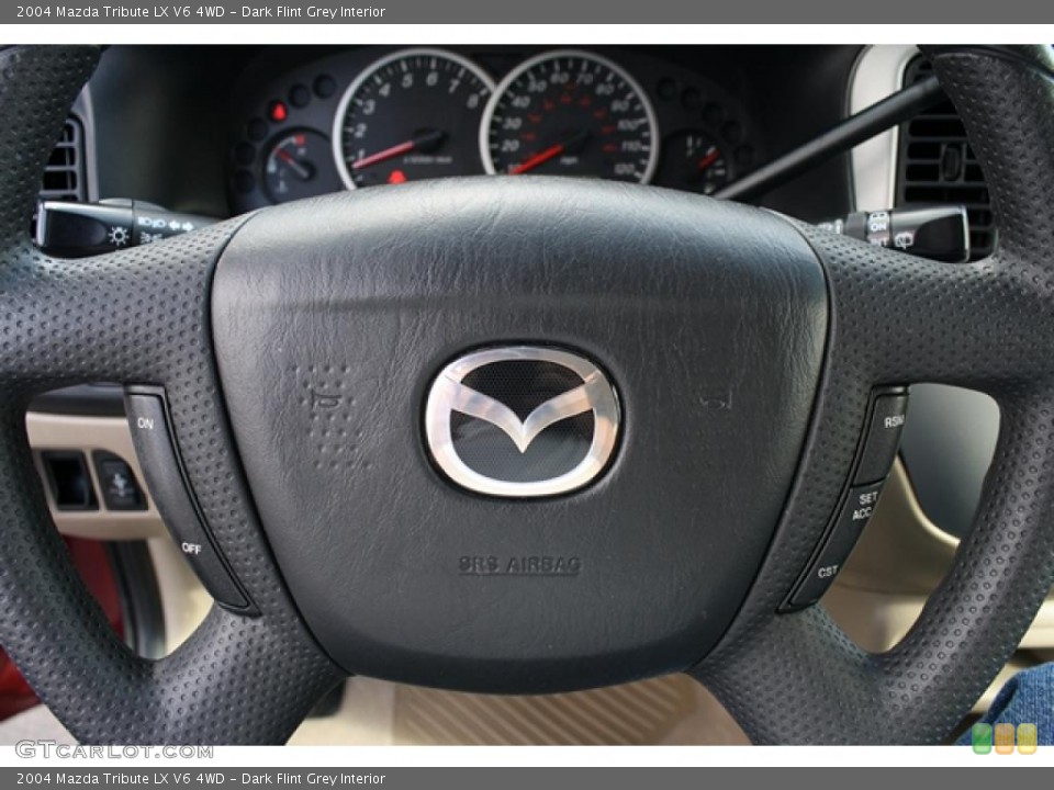 Dark Flint Grey Interior Steering Wheel for the 2004 Mazda Tribute LX V6 4WD #38578568