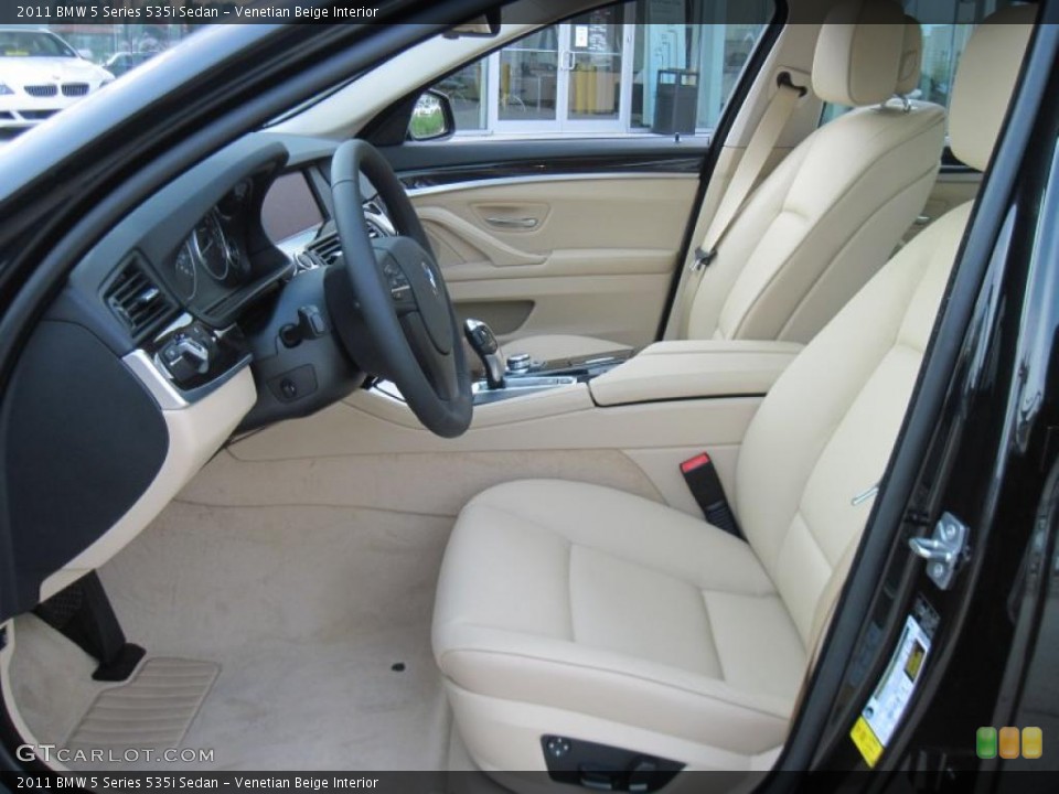 Venetian Beige Interior Prime Interior for the 2011 BMW 5 Series 535i Sedan #38578596